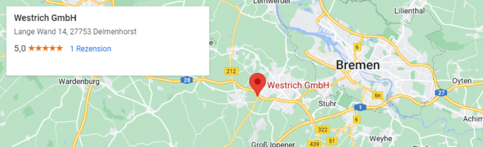 Anfahrtskarte Westrich GmbH Lange Wand 14 in Delmenhorst
